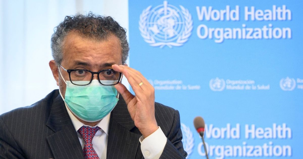 Tedros Adhanom Ghebreyesus, the director-general of the World Health Organization, speaks at the WHO headquarters in Geneva on May 24, 2021.