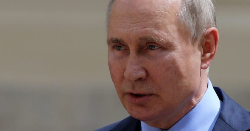 Russian President Vladimir Putin is pictured in a June 5 file photo.