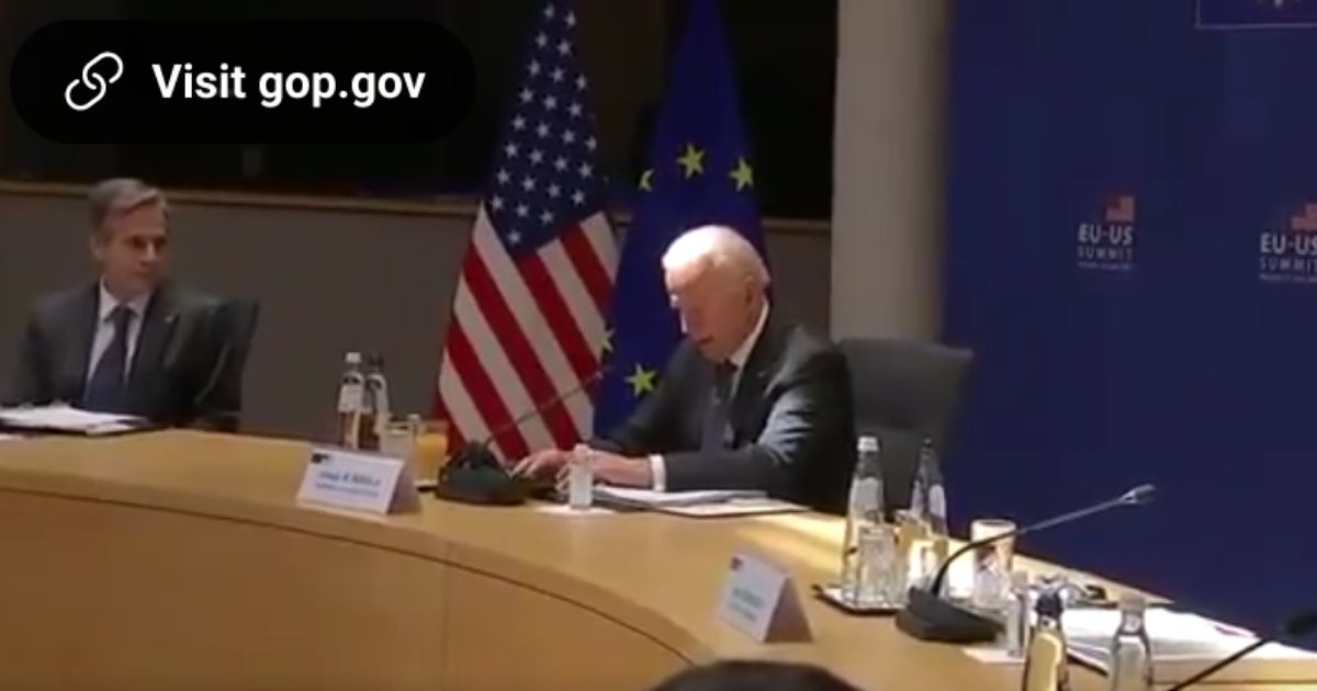 President Joe Biden stammers during the European Union summit in Brussels on June 15, 2021.
