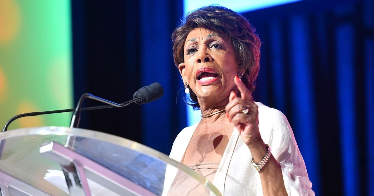 U.S. Rep. Maxine Waters speaks on stage in a file photo from the 2019 Essence Festival in New Orleans.