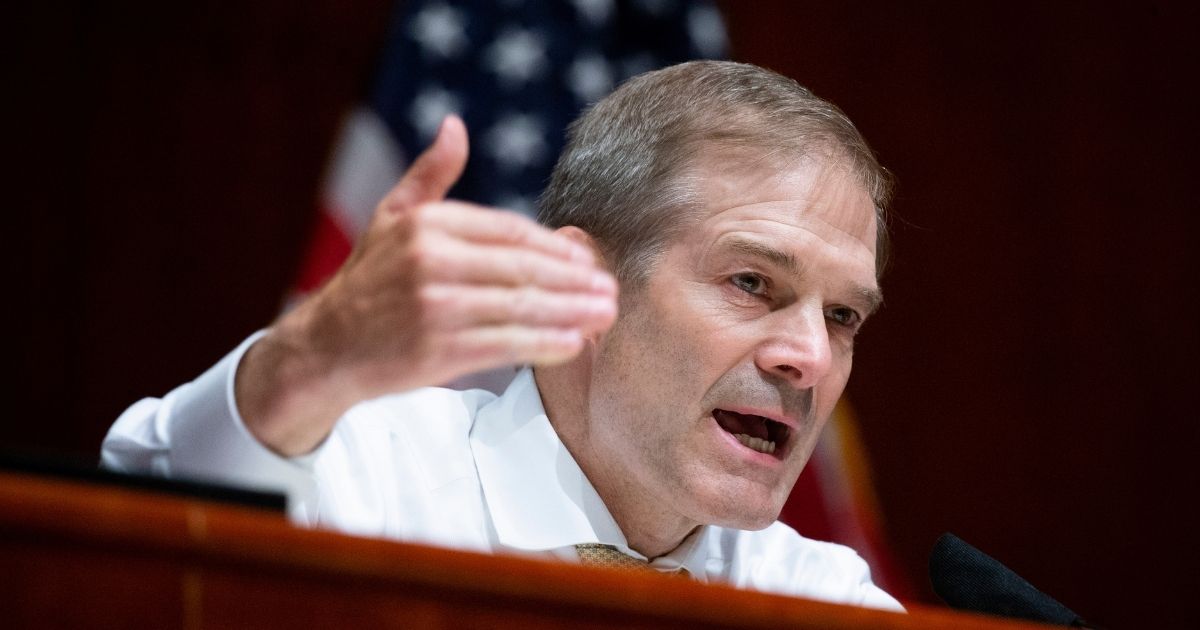 Ohio Republican Representative Jim Jordan speaks during the House Judiciary Committee hearing on Policing Practices and Law Enforcement Accountability at the U.S. Capitol on June 10, 2020, in Washington, D.C.