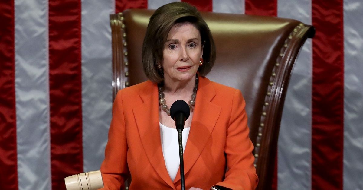 Speaker of the House Nancy Pelosi gavels the close of a vote by the U.S. House of Representatives on Oct. 31, 2019, in Washington, D.C.