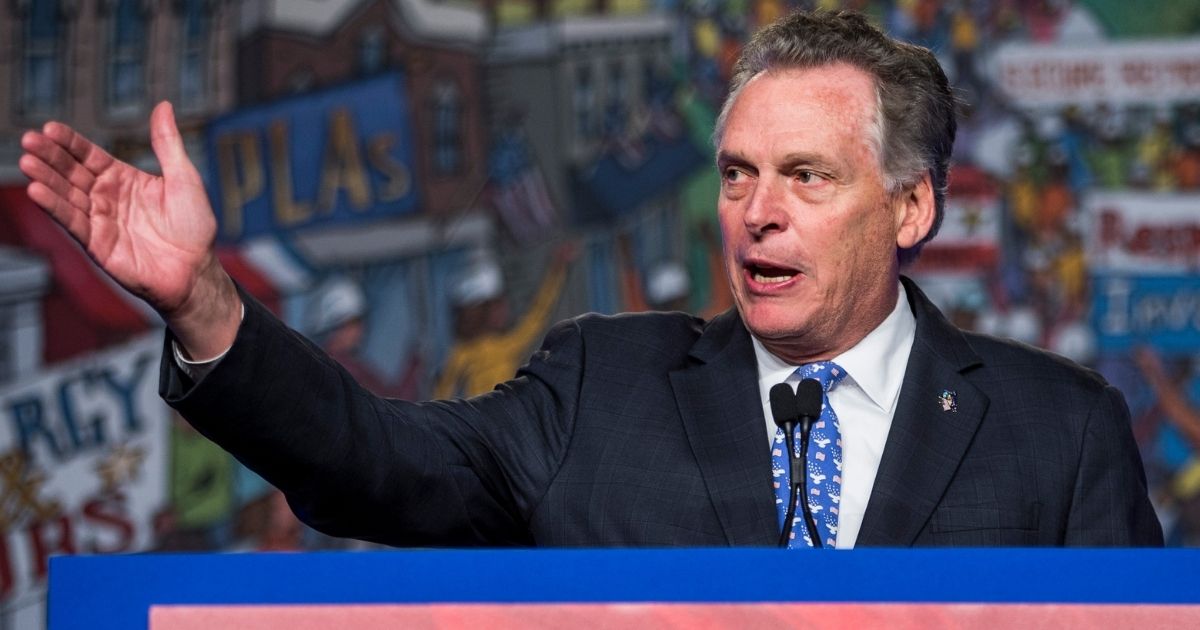 Former Democratic Virginia Gov. Terry McAuliffe speaks during the North American Building Trades Unions Conference at the Washington Hilton on April 10, 2019, in Washington, D.C.