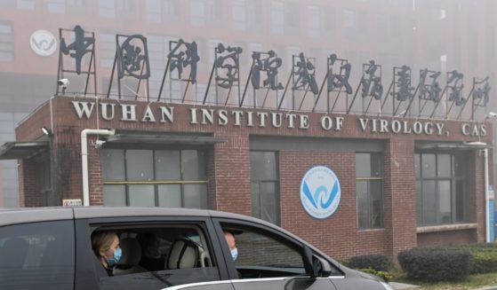 Members of the World Health Organization team investigating the origins of COVID-19 arrive at the Wuhan Institute of Virology in Wuhan in China's central Hubei province on Feb. 3, 2021.