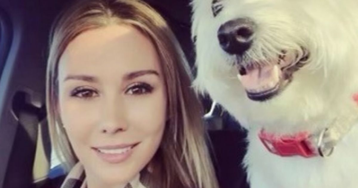 Pictured above are Amanda Ingram, 31, and Casper, her dog who was killed when two large dogs broke free of their walker and attacked them last month.