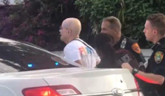A man is taken into custody after a pickup truck crashed into marchers at a gay pride parade Saturday in Broward County, Florida.