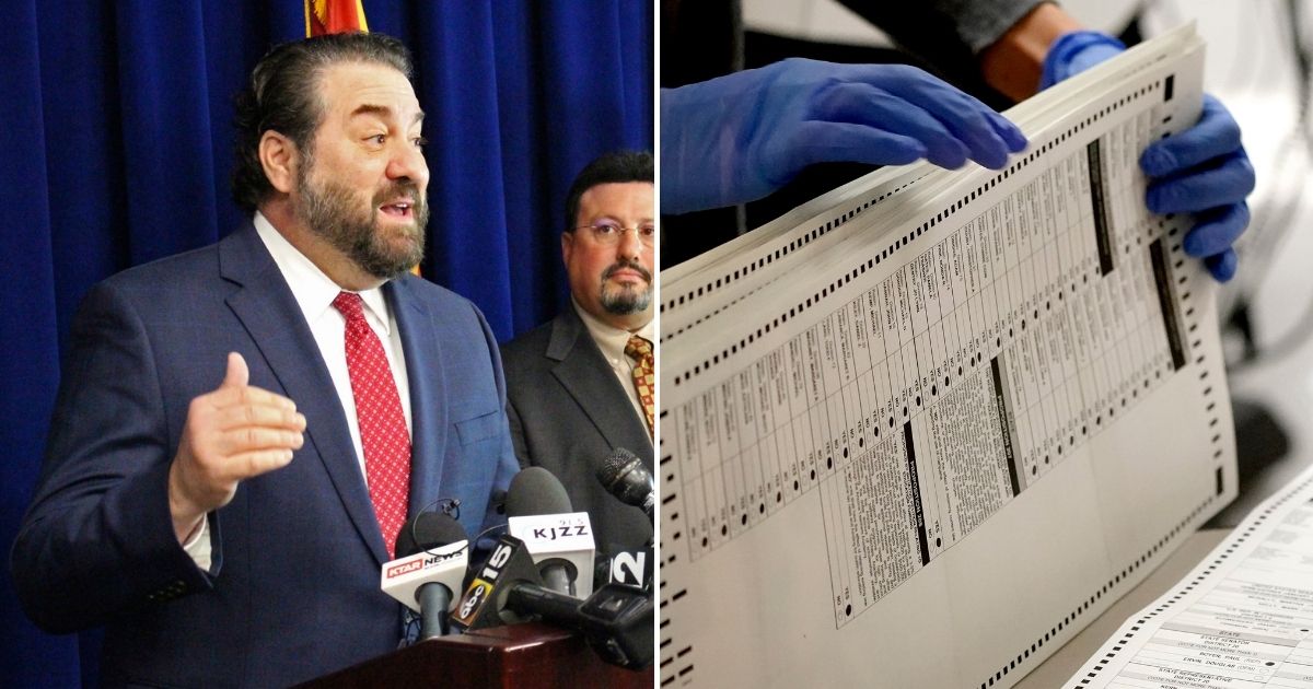 Arizona Attorney General Mark Brnovich, left, spearheaded an election integrity unit which investigated the case of a Maricopa County resident submitting a fraudulent ballot in her dead mother's name.