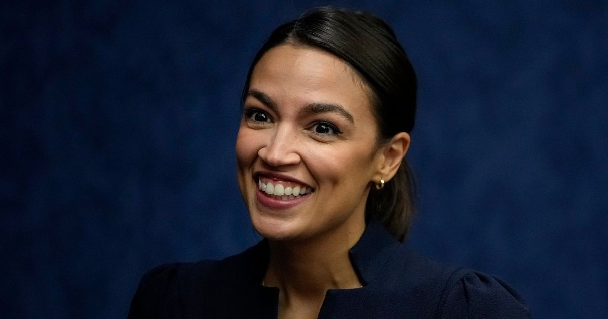 Democratic New York Rep. Alexandria Ocasio-Cortez attends a discussion about the potential benefits of a Civilian Climate Corps, at the U.S. Capitol on June 23 in Washington, D.C.