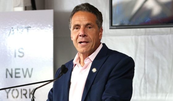 Democratic New York Gov. Andrew Cuomo speaks during the Tribeca Festival Welcome Lunch during the 2021 Tribeca Festival at Pier 76 on June 9, 2021, in New York City.