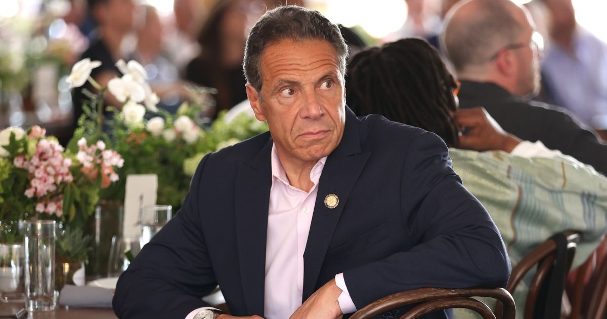 Democratic New York Gov. Andrew Cuomo attends the Tribeca Festival Welcome Lunch during the 2021 Tribeca Festival at Pier 76 on June 9, 2021, in New York City.
