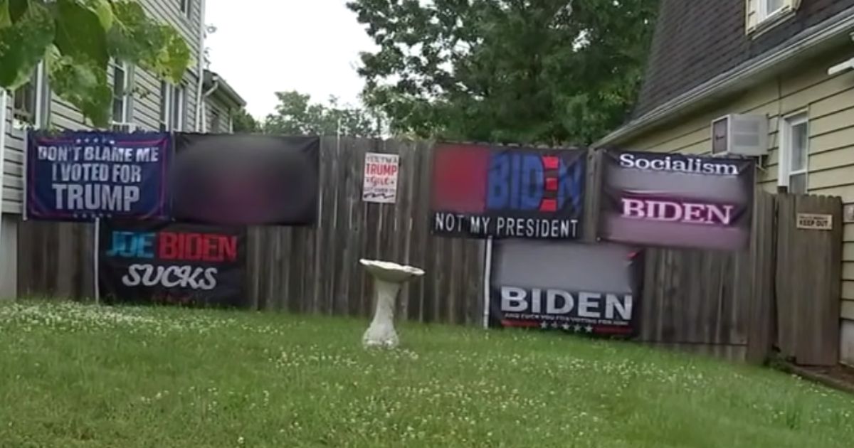 A judge in New Jersey has ruled that a homeowner must remove her "obscene" political signs from her yard within a week or she will face a daily fine.