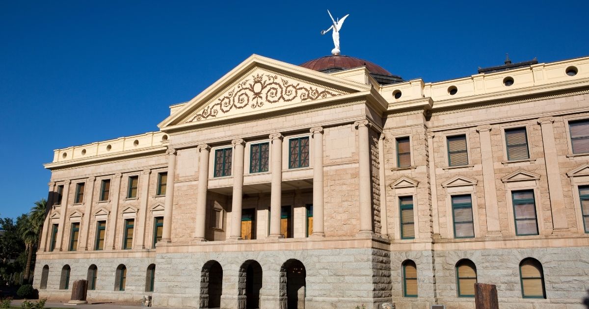 The Arizona Capitol is seen in the above stock image.