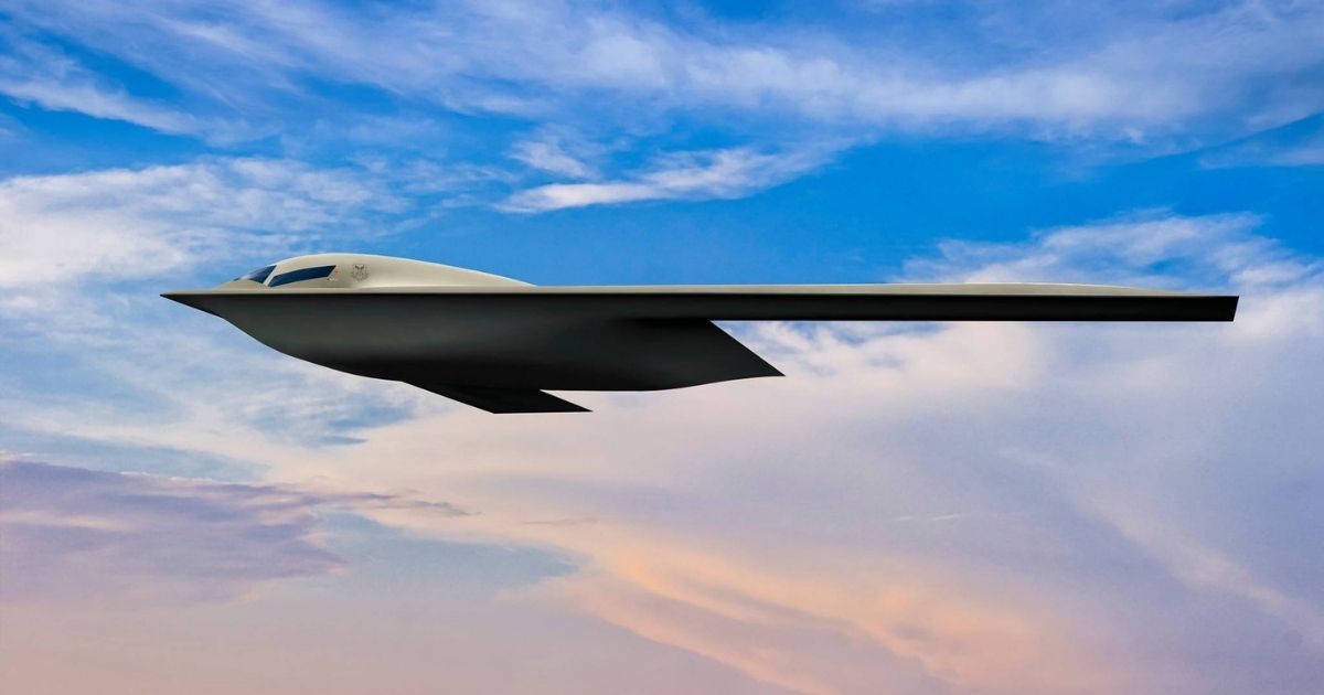 The above photo is an artist rendering of the B-21 Raider.