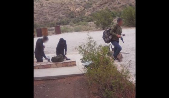 Border Patrol agents encounter three undocumented non-citizens, pictured, armed with firearms they obtained after reportedly burglarizing a ranch house.
