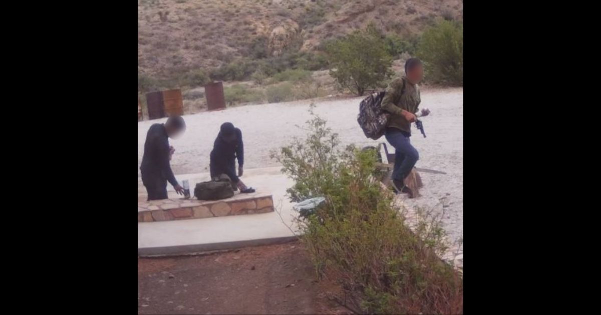 Border Patrol agents encounter three undocumented non-citizens, pictured, armed with firearms they obtained after reportedly burglarizing a ranch house.
