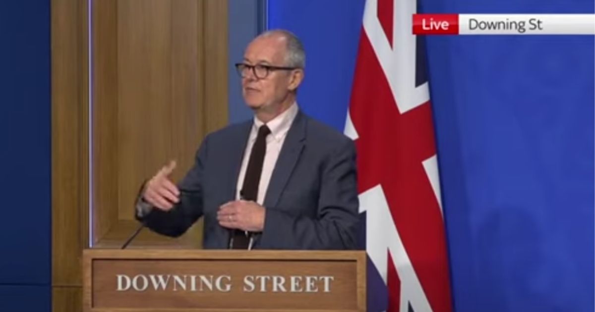 Sir Patrick Vallance, Chief Scientific Adviser to the U.K. Government, spoke during a Downing Street news conference about the coronavirus.