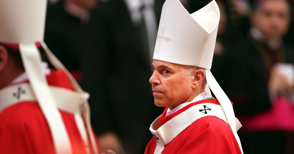 Archbishop of San Francisco Salvatore Joseph Cordileone attends the mass and imposition of the Pallium upon the new metropolitan archbishops held by Pope Francis for the Solemnity of Saint Peter and Paul at Vatican Basilica on June 29, 2013 in Vatican City, Vatican.