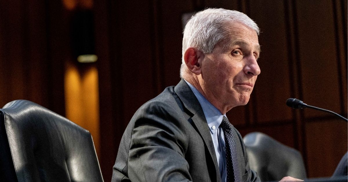 Dr. Anthony Fauci testifies during a Senate Health, Education, Labor and Pensions Committee hearing on Capitol Hill in Washington, D.C., on March 18, 2021.