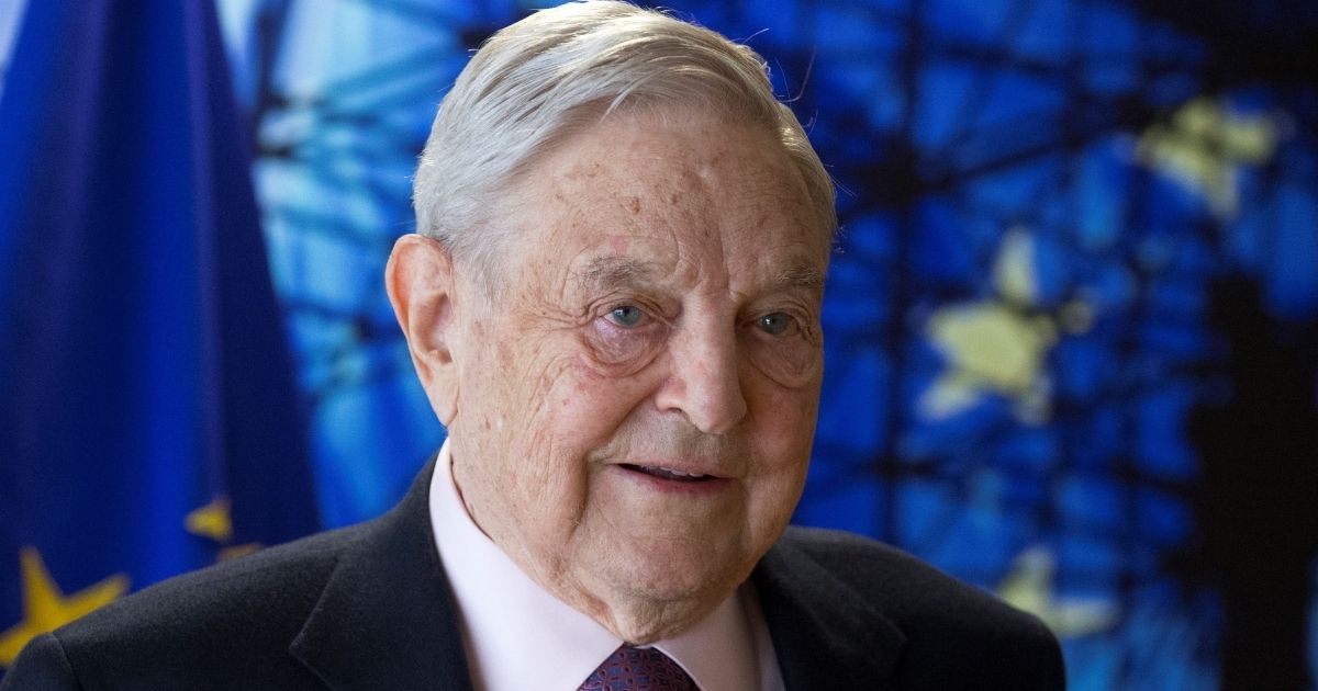 George Soros, founder of the Open Society Foundations, arrives for a meeting in Brussels on April 27, 2017.