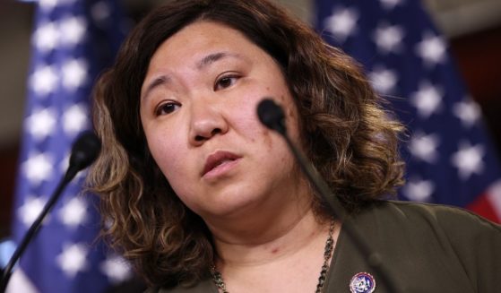 Democratic Rep. Grace Meng of New York speaks about the COVID-19 Hate Crimes Act on Capitol Hill in Washington on May 18.