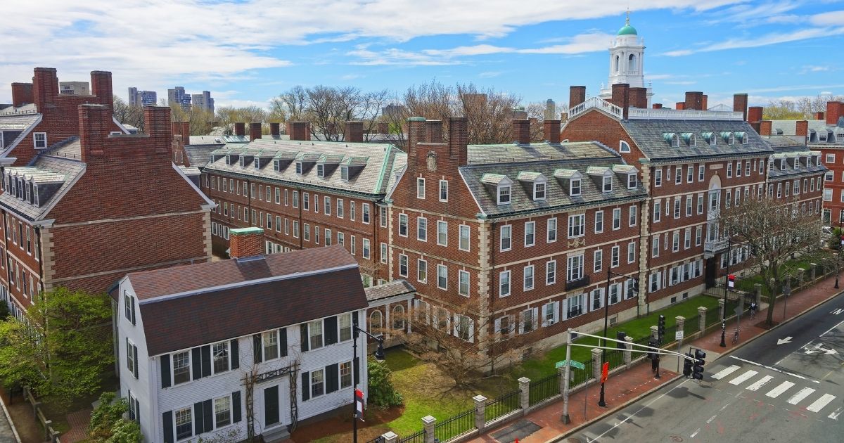 Buildings on the campus of Harvard University in Cambridge, Massachusetts, are pictured above.