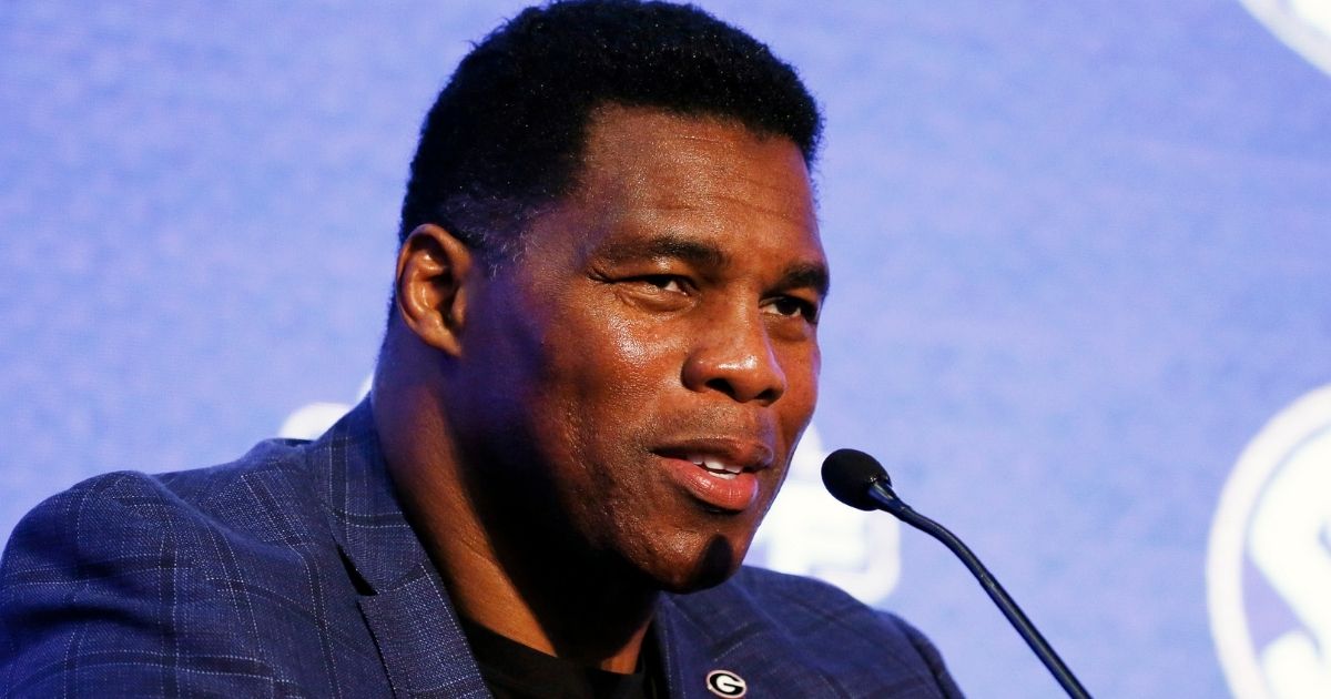 Herschel Walker talks during the NCAA college football Southeastern Conference Media Days on July 16, 2019, in Hoover, Alabama.