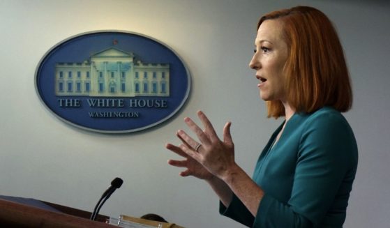 White House press secretary Jen Psaki speaks during a daily briefing at the White House in Washington on Tuesday.