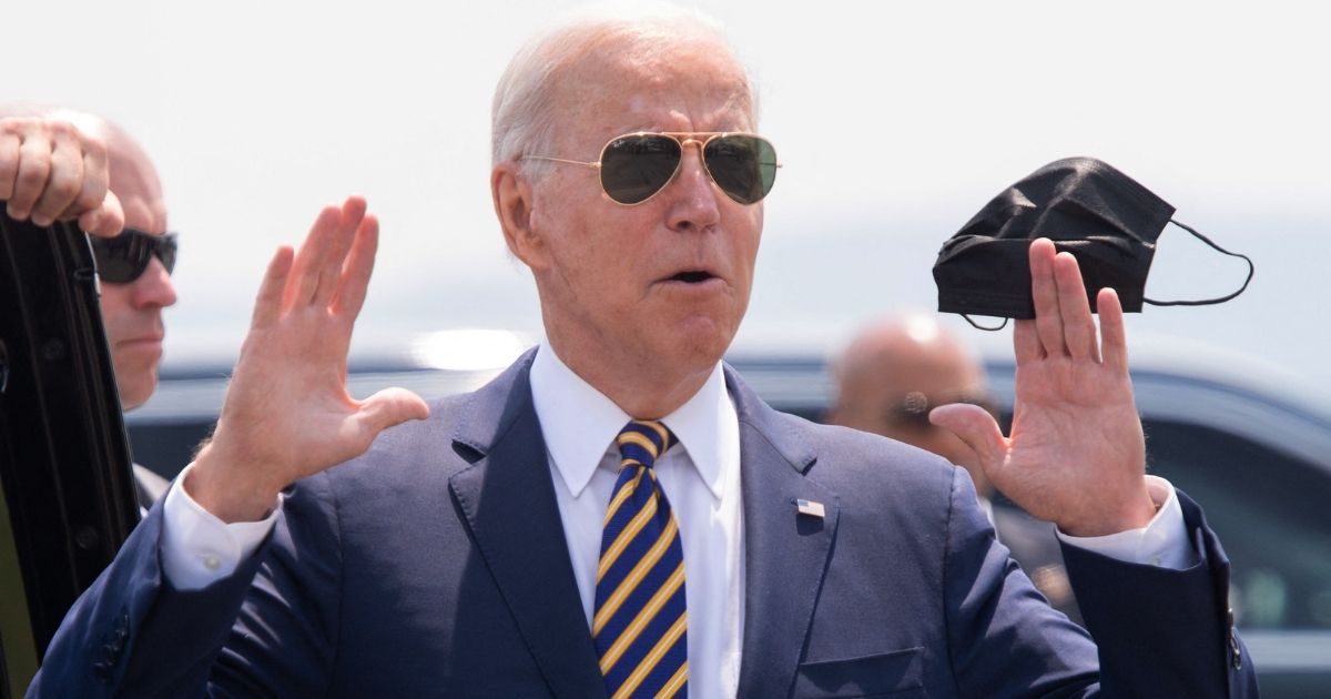 President Joe Biden arrives at Lehigh Valley International Airport in Allentown, Pennsylvania, on Wednesday.