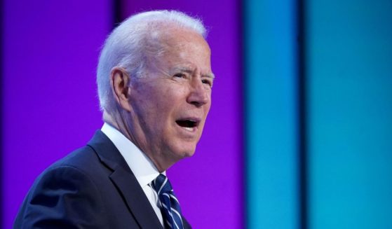 President Joe Biden addresses the National Education Association's Annual Meeting and Representative Assembly in the Walter E. Washington Convention Center in Washington, D.C., on Friday.