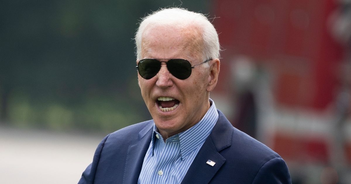 President Joe Biden reacts to shouted questions from reporters as he walks to Marine One on the South Lawn of the White House on Wednesday in Washington, D.C.