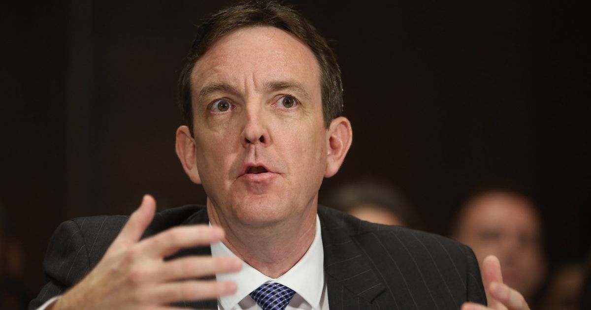 Arizona Secretary of State Ken Bennett testifies before the Senate Judiciary Committee about voter rights at the Dirksen Senate Office Building on Capitol Hill on Dec. 19, 2012, in Washington, D.C.