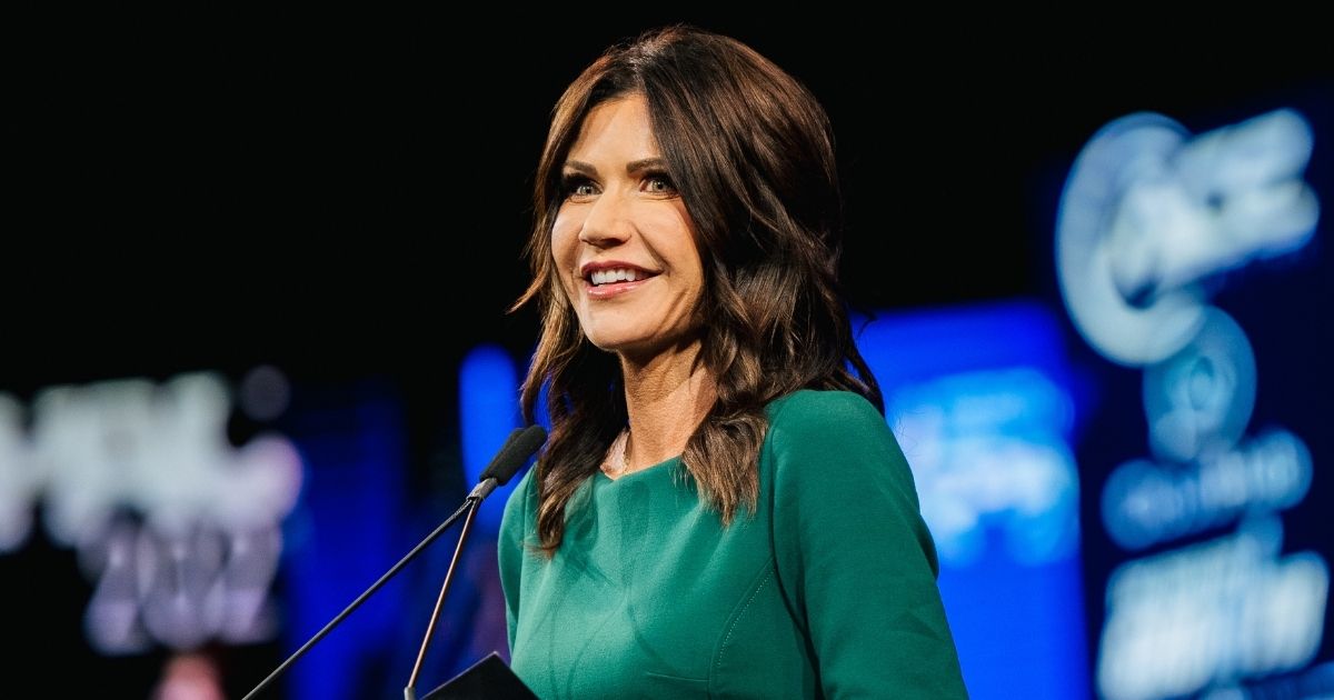 South Dakota Gov. Kristi Noem speaks during the Conservative Political Action Conference at the Hilton Anatole on July 11, 2021, in Dallas.