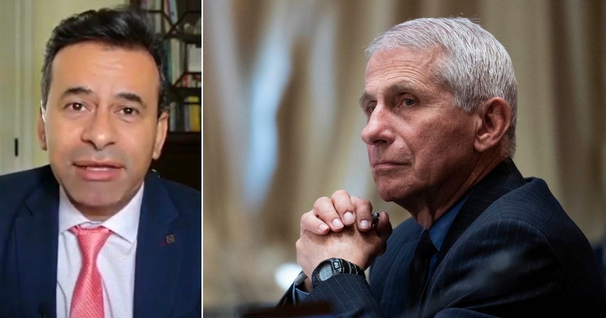 Fox News medical contributor Dr. Marty Makary, left, strongly disagreed with a recommendation on masking young children by Dr. Anthony Fauci, director of the National Institute of Allergy and Infectious Diseases, right.