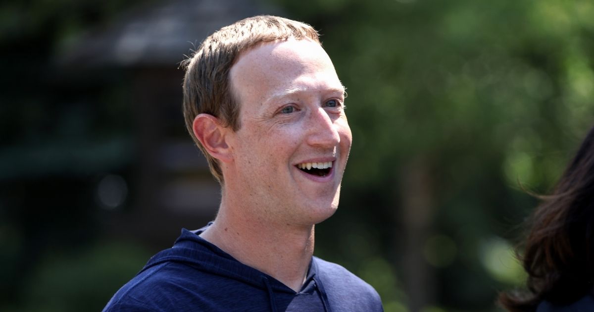 Facebook CEO Mark Zuckerberg walks to lunch following a session at the Allen & Company Sun Valley Conference on July 8, 2021, in Sun Valley, Idaho.