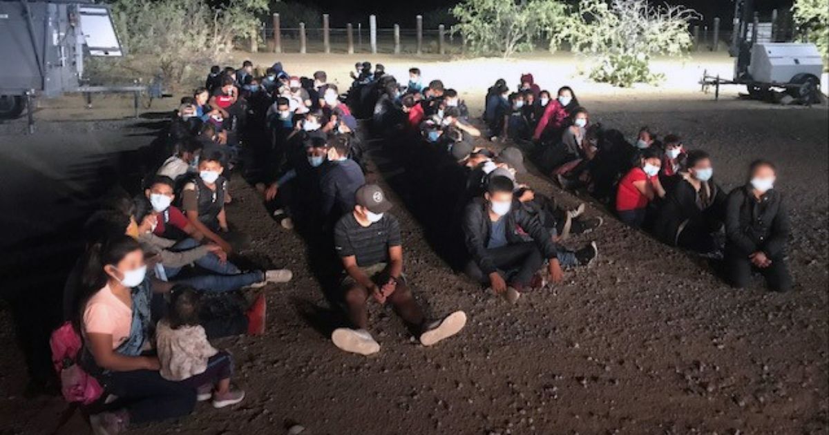 95 migrants surrendered to Border Patrol agents on July 1. 91 in the group were migrant children.