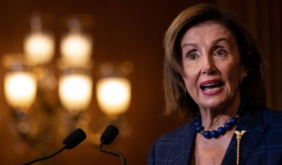 Democratic Speaker of the House Nancy Pelosi speaks during a bill enrollment ceremony for the Emergency Security Supplemental Appropriations Act at the U.S. Capitol on Friday in Washington, D.C.