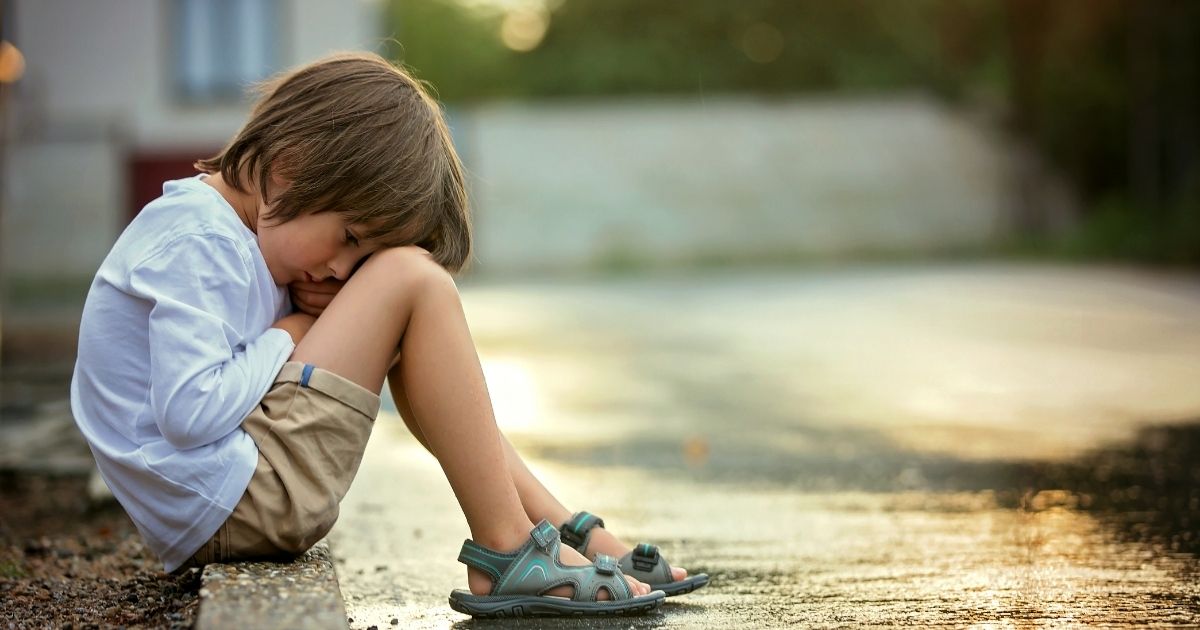 A neglected child is pictured in the stock image above.