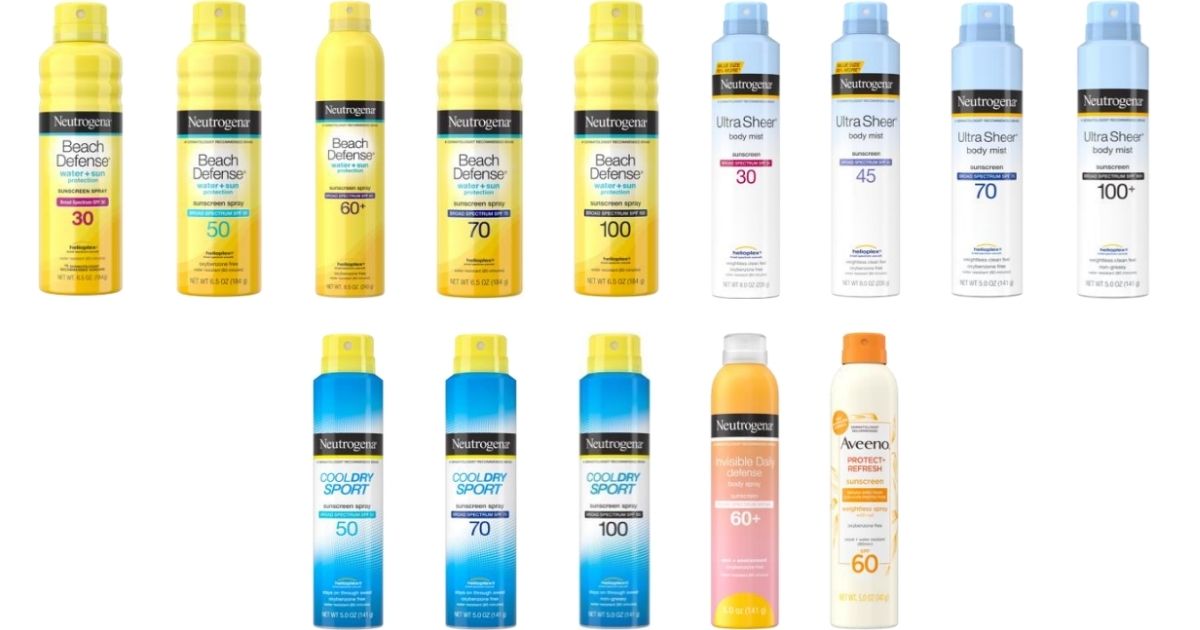 Johnson & Johnson announced Wednesday that is recalling all lots of five Neutrogena and Aveeno aerosol sunscreen product lines.