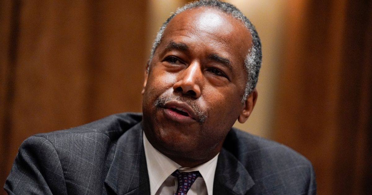 Dr. Ben Carson, pictured in a file photo from July 2020, when he was serving as House and Urban Development secretary.