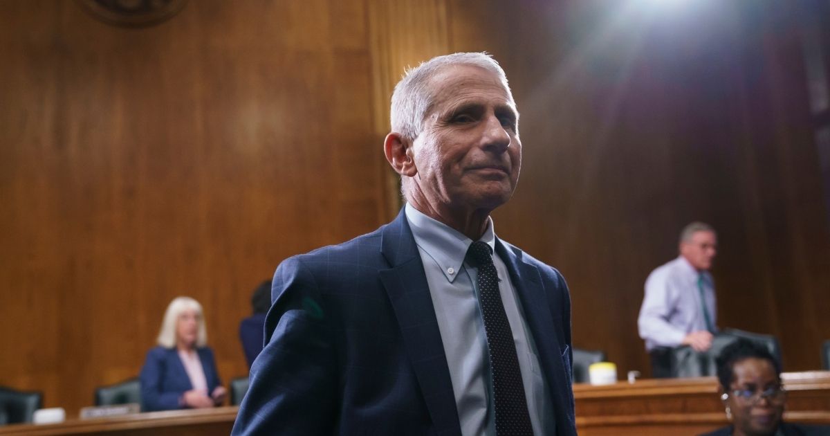 Dr. Anthony Fauci testifies before the Senate Health Committee in Washington on July 20.