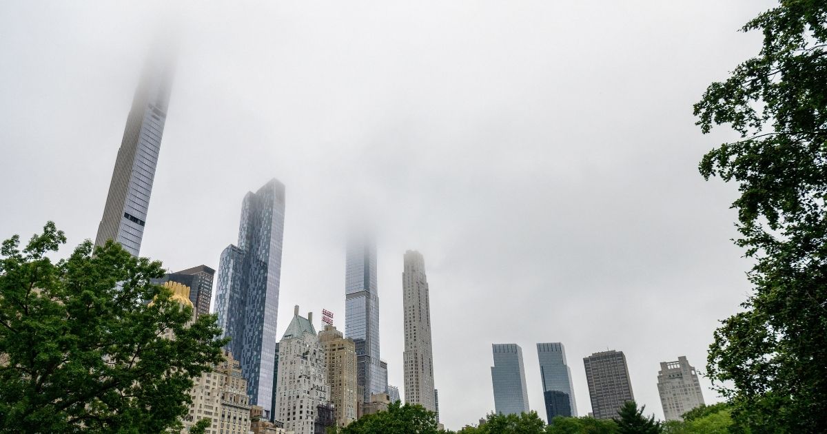Skyscrapers around Central Park in New York City are seen on July 13, 2021.