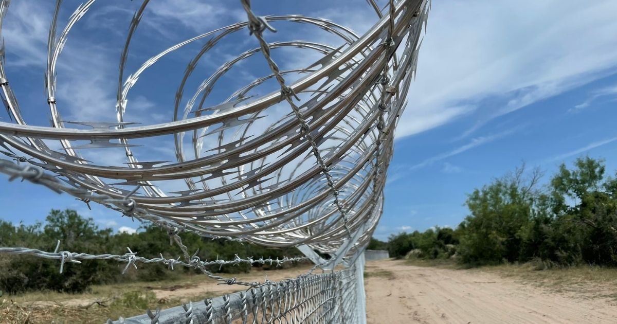 Texas border fence in Del Rio on July 20.