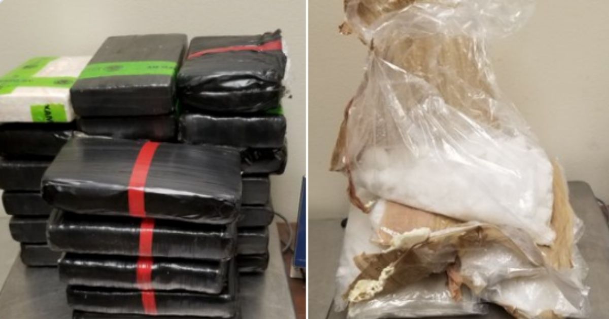 Packages containing 61 pounds of cocaine seized by CBP officers at Hidalgo International Bridge published on July 7 by U.S. Customs and Border Patrol.