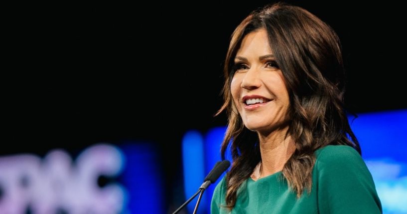 South Dakota Republican Gov. Kristi Noem speaks during the Conservative Political Action Conference held at the Hilton Anatole on July 11, in Dallas, Texas.