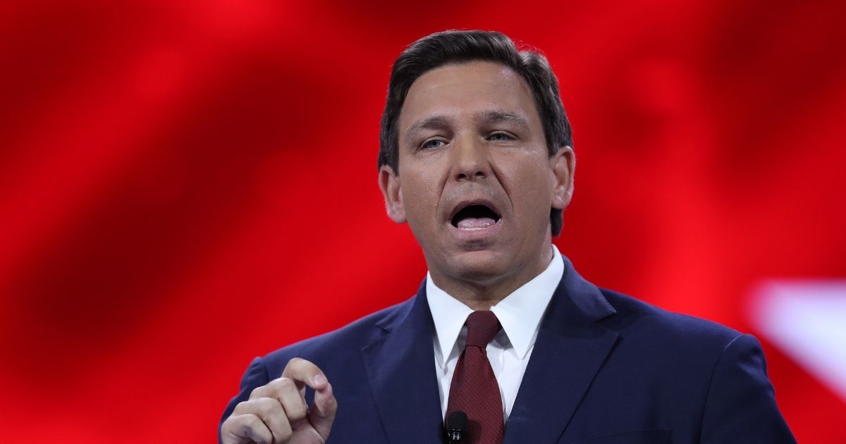 Florida Gov. Ron DeSantis speaks at the opening of the Conservative Political Action Conference at the Hyatt Regency on Feb. 26, 2021, in Orlando.