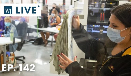 Votes are counted by staff at the office of the Maricopa County, Arizona, Elections Department in Phoenix on Nov. 5, 2020.