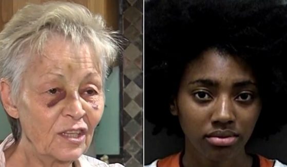 Walmart employee Jazareia Velasquez, 17, right, has been charged with aggravated battery to an elderly person and disorderly conduct in the attack on 70-year-old P.K. Shader, left.