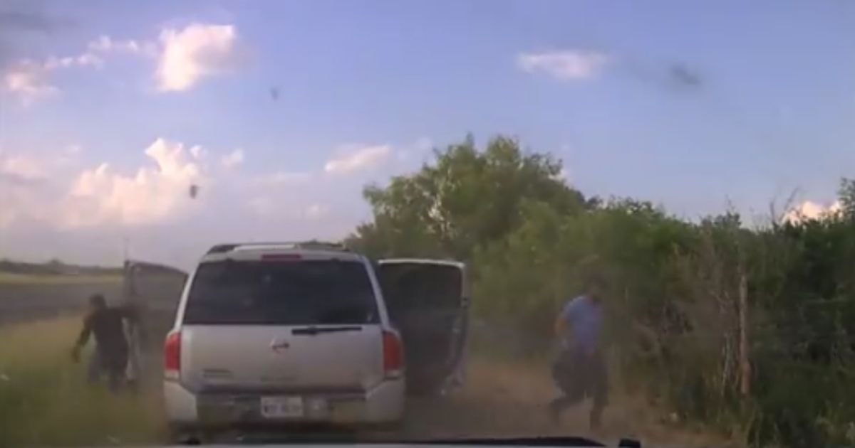 A Texas state trooper arrested the driver of a vehicle filled with alleged illegal immigrants in Del Rio in a video released on Friday, the same day Republican Gov. Greg Abbott announced the state would be arresting people who illegally cross the border.