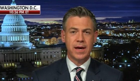 Rep. Jim Banks, an Indiana Republican, is interviewed Tuesday on "The Ingraham Angle."