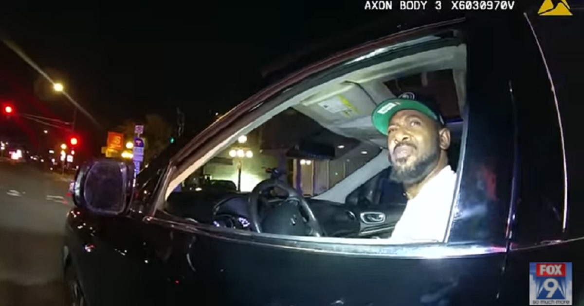 Minnesota state Rep. John Thompson accuses a police sergeant of pulling him over because he's black in an image from the sergeant's body cam video.
